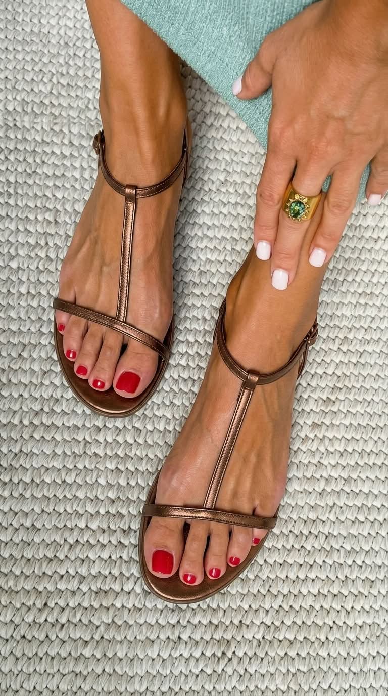 Elisenda - Sandalias Planas