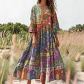 Vestido Ariadna Paisley - Multicolor