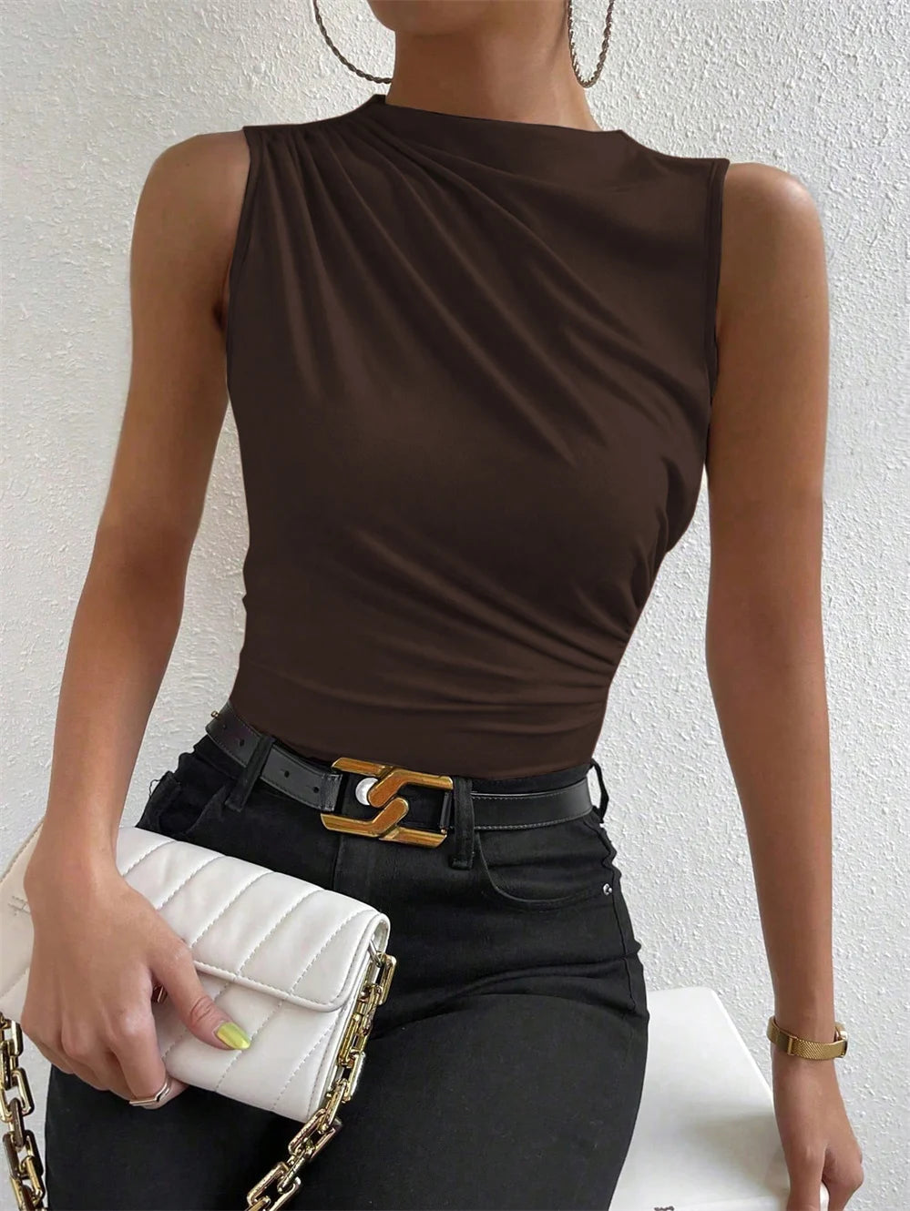 Top Elegante Drapeado