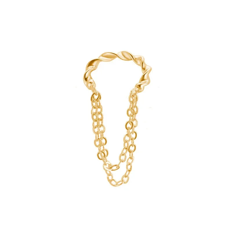 Pendiente Ear Cuff con Cadena