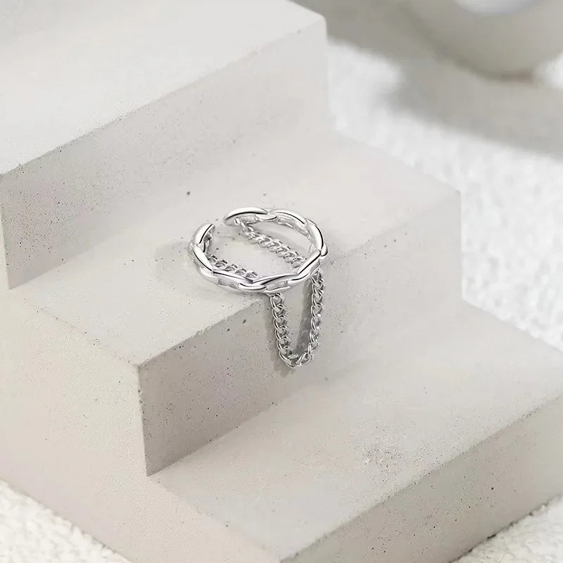Pendiente Ear Cuff con Cadena