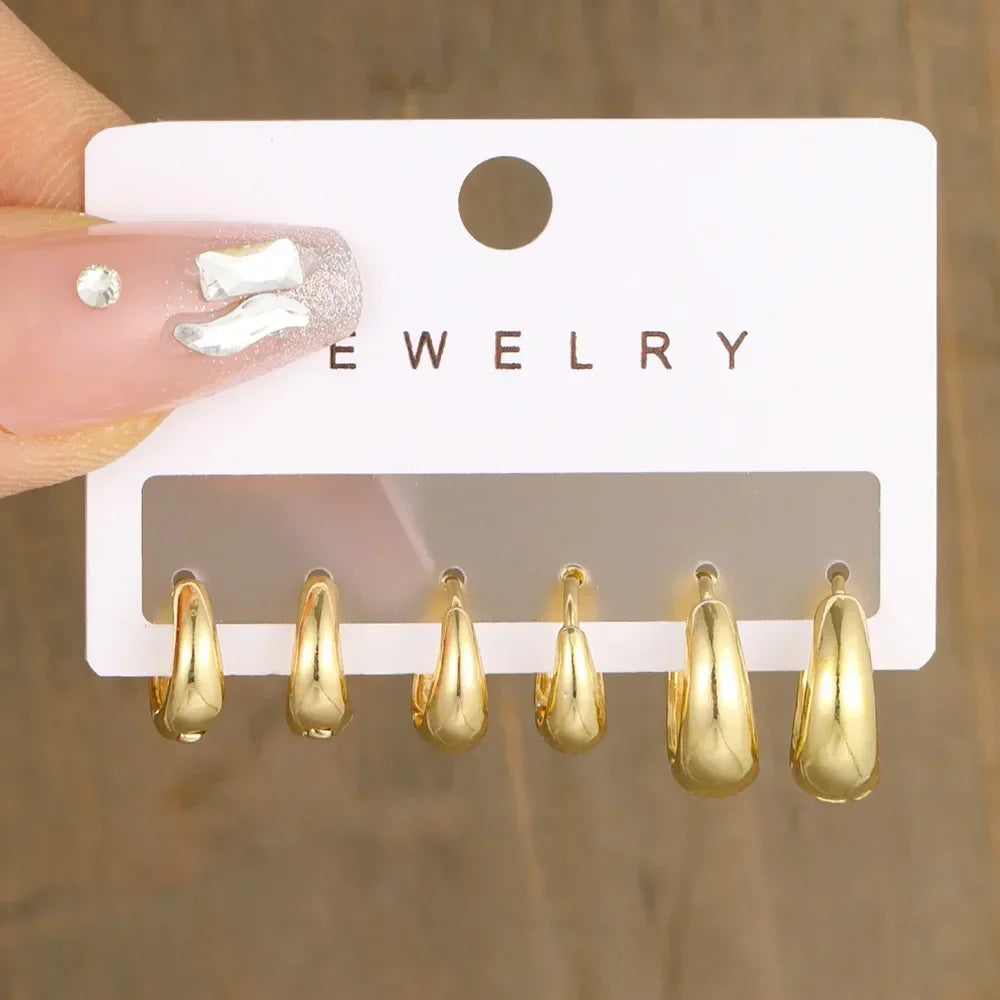 Set de Pendientes Aro Elegance
