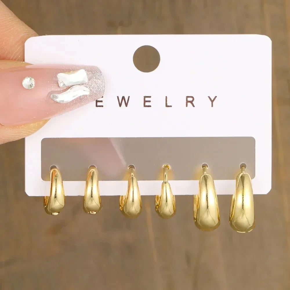 Set de Pendientes Aro Elegance