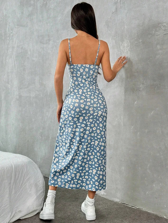 Vestido Midi Porcelana