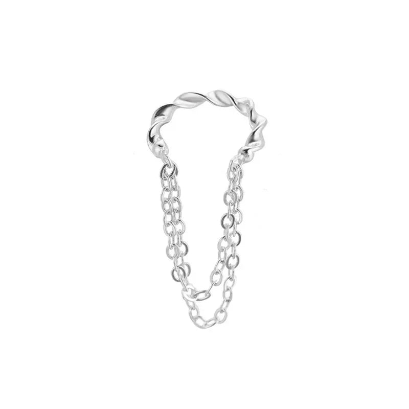 Pendiente Ear Cuff con Cadena